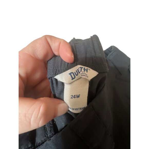 Duluth Dry‎ On The Fly Womens Cargo Shorts 24W Black Quick-Dry Nylon & Spandex - Picture 3 of 4